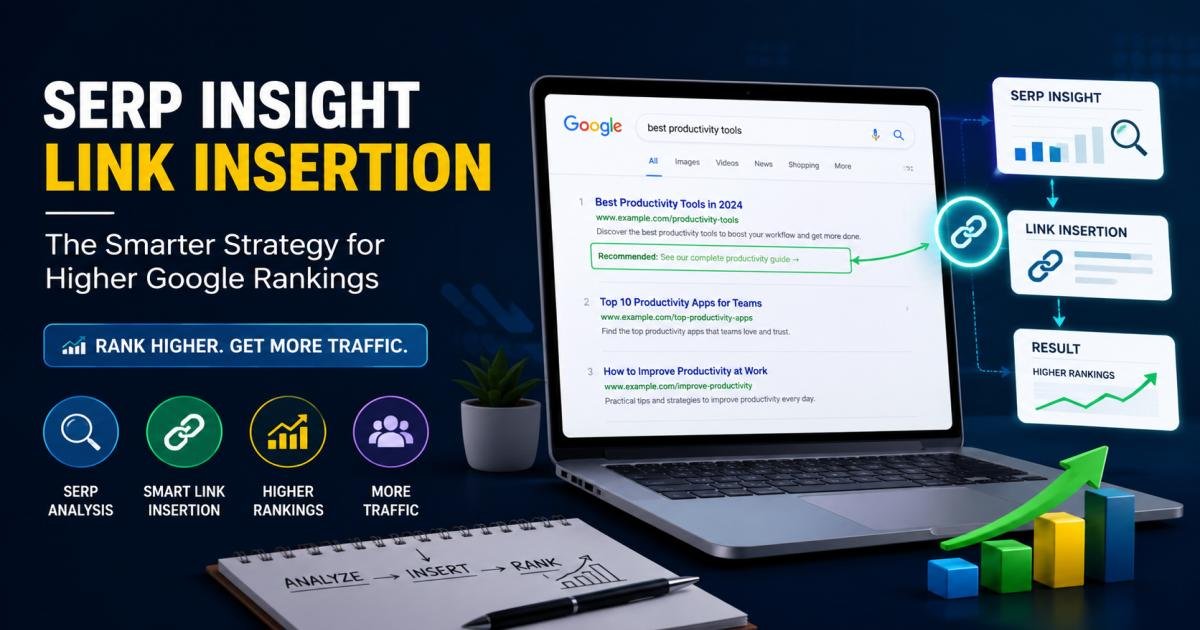 SERP Insight Link Insertion for Higher Google Rankings