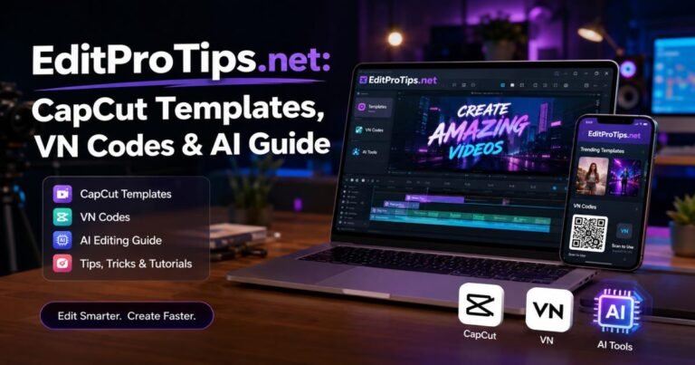 EditProTips. net: CapCut Templates, VN Codes & AI Guide